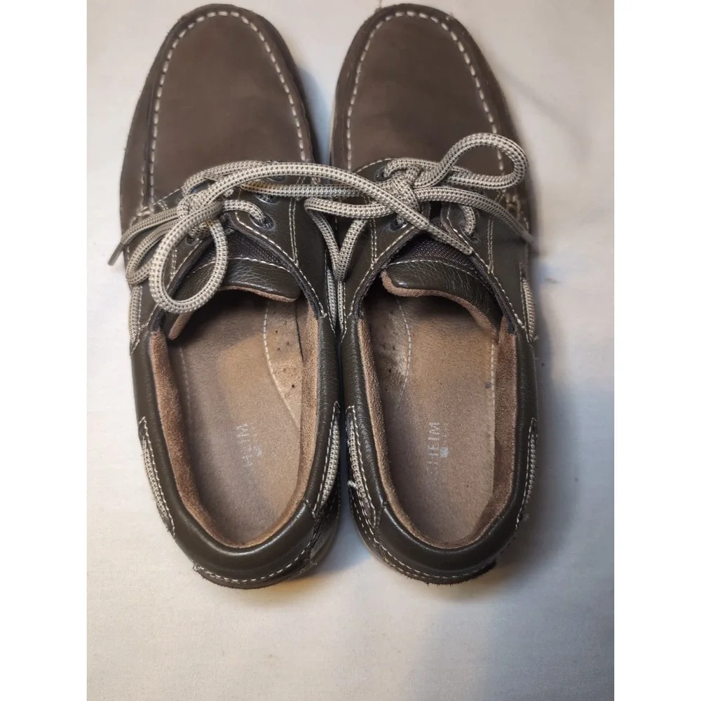 Men's Florsheim Lakeside Oxford Moc Toe 13157-200 Brown Nubuck Leather Sz 9M